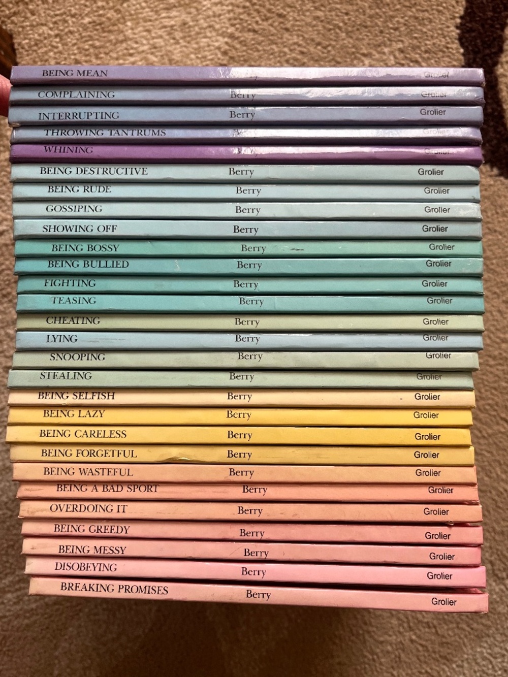 Joy Berry "Help Me Be Good" series (28 of 29 books)